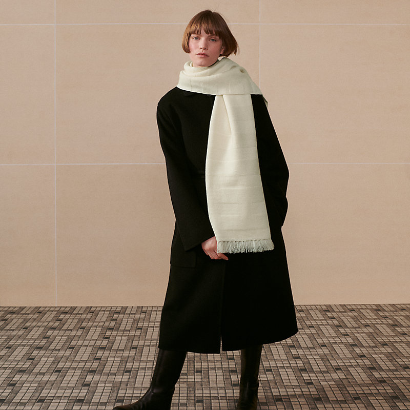 HERMES レイエH カシミヤ大判ストール Rayee H stole | Hermès USA